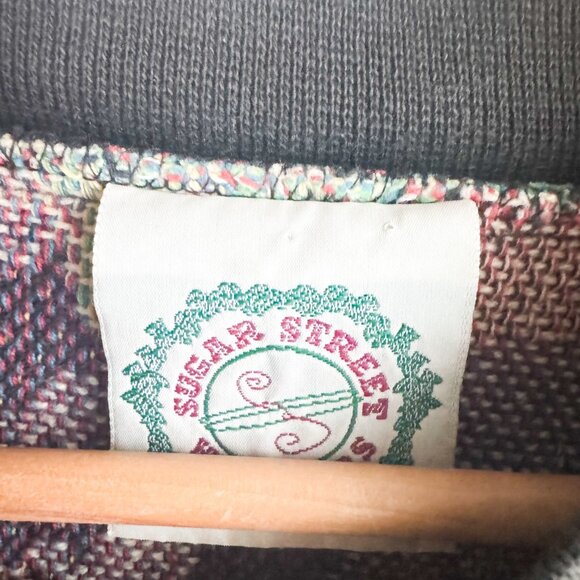 Sugar Street Weavers Tapestry Floral Ladybug Print Pullover M/L - Picture 7 of 7